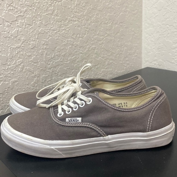 Vans Tan Brown Sneakers Size 5.5 - Picture 1 of 6